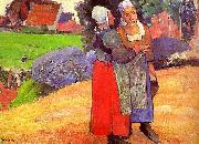 Paul Gauguin Breton Peasants painting